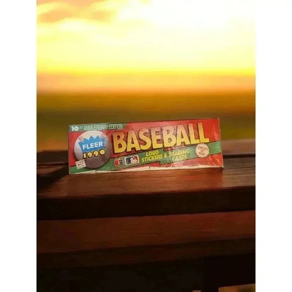 FLEER 1990 10TH ANNIVERSARY EDITION BASEBALL CARDS Complete Set Factory sealed - Picture 4 of 4